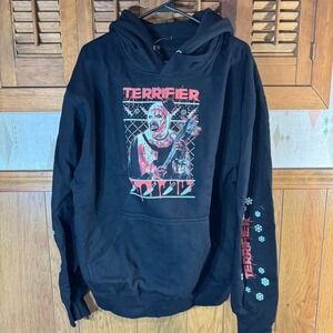 Black and red Christmas Terrifier hoodie Size Large NWT‎